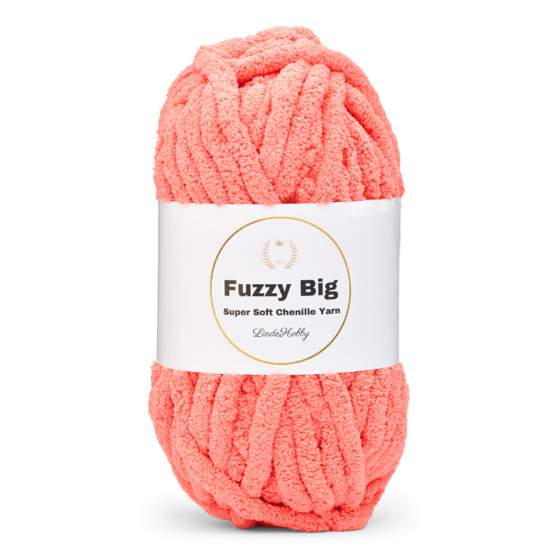 LindeHobby Fuzzy Chenille BIG 33 Tumma lohi