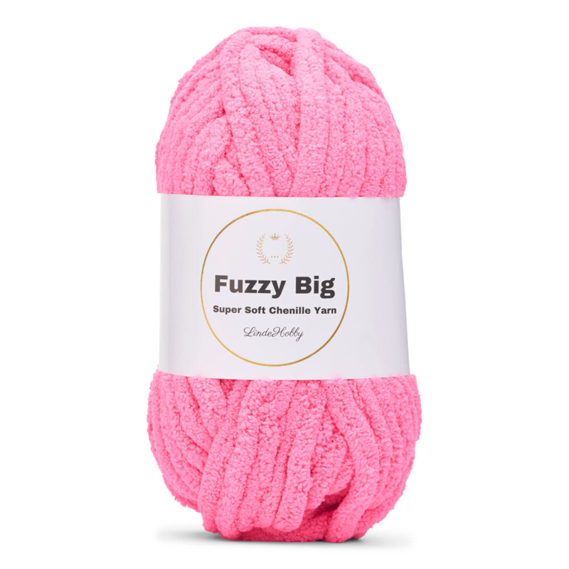 LindeHobby Fuzzy Chenille BIG 49 Neon roosa