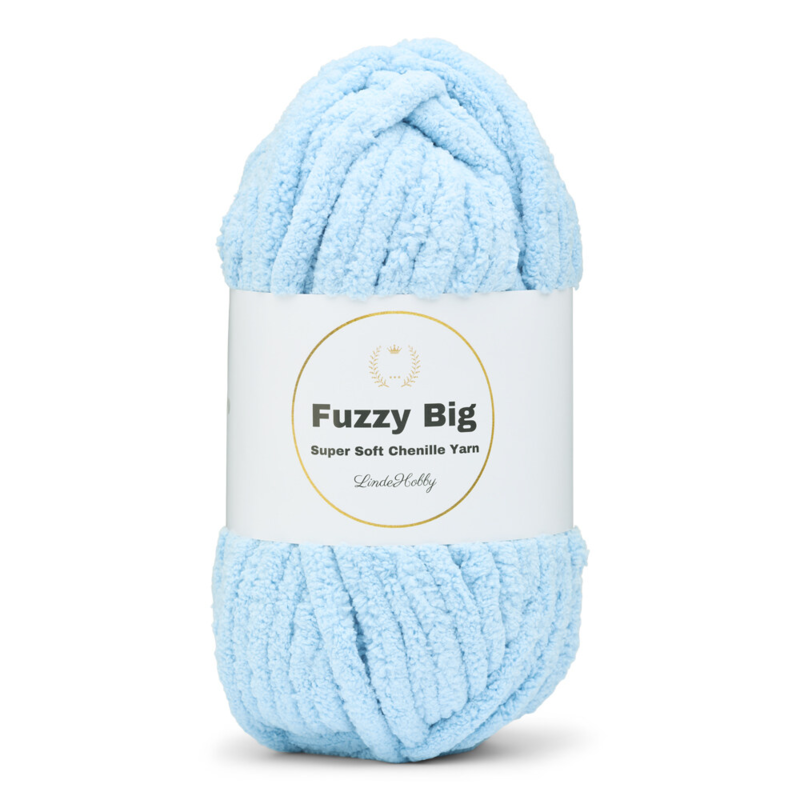 LindeHobby Fuzzy Chenille BIG 07 Vauva­sininen