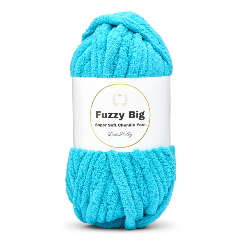 LindeHobby Fuzzy Chenille BIG 31 Turkoosi