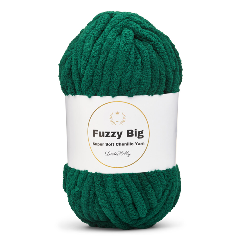 LindeHobby Fuzzy Chenille BIG 46 Ankanna vihreä