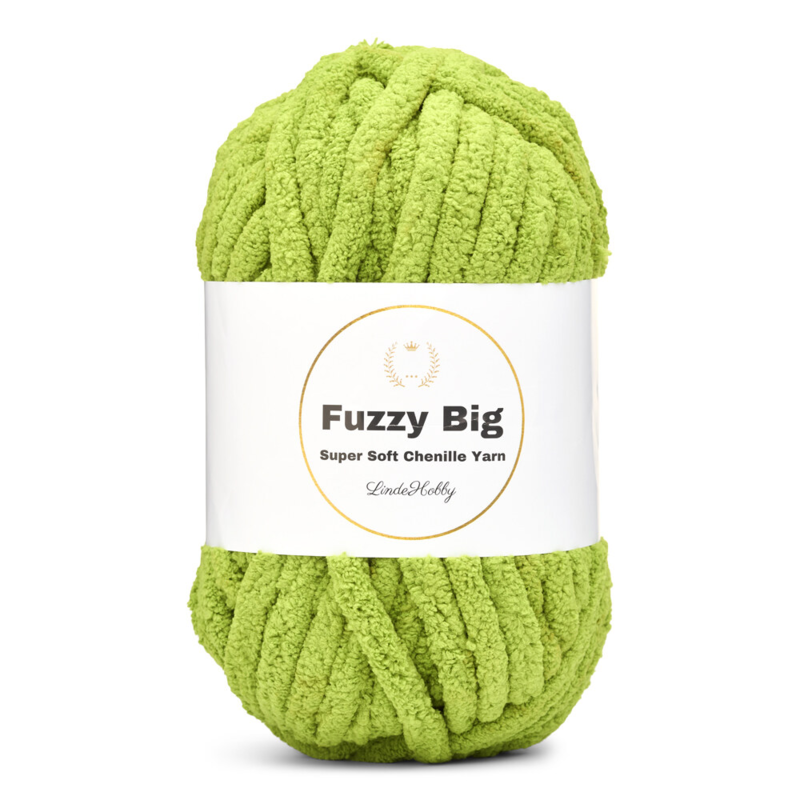 LindeHobby Fuzzy Chenille BIG 32 Ruohon vihreä
