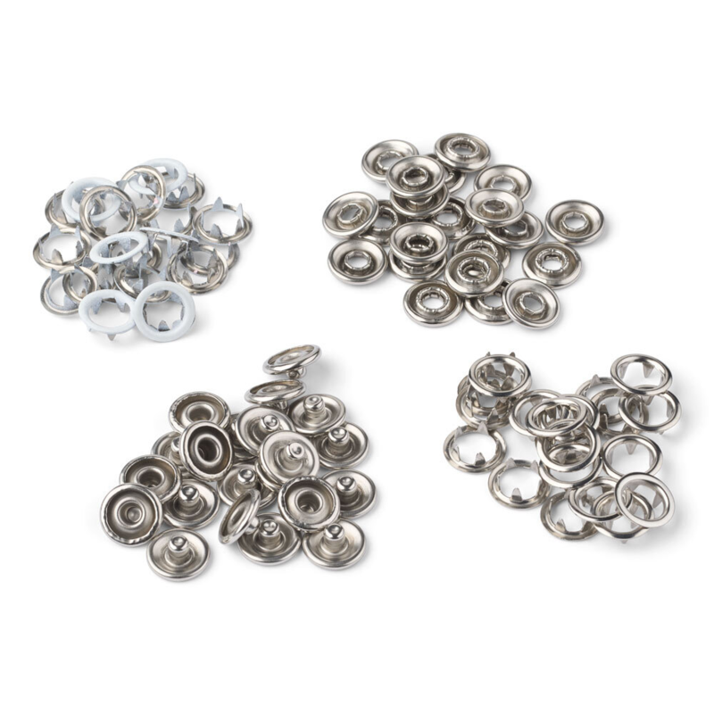 LindeHobby Painonapit, 20 kpl, 9.5 mm Valkoinen