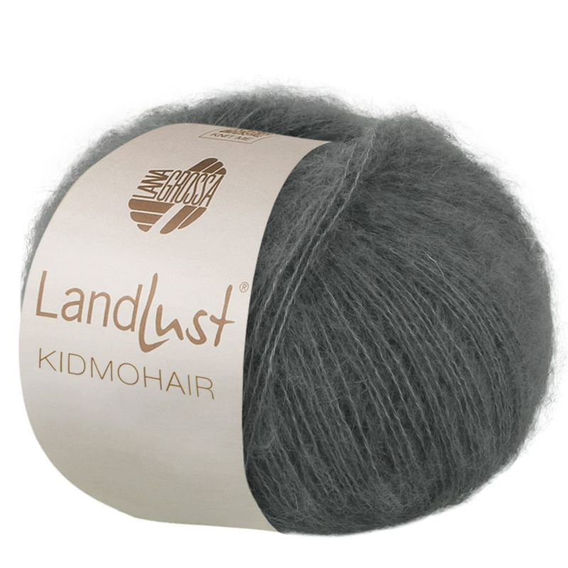 Lana Grossa Landlust Kidmohair 18 Tummanharmaa