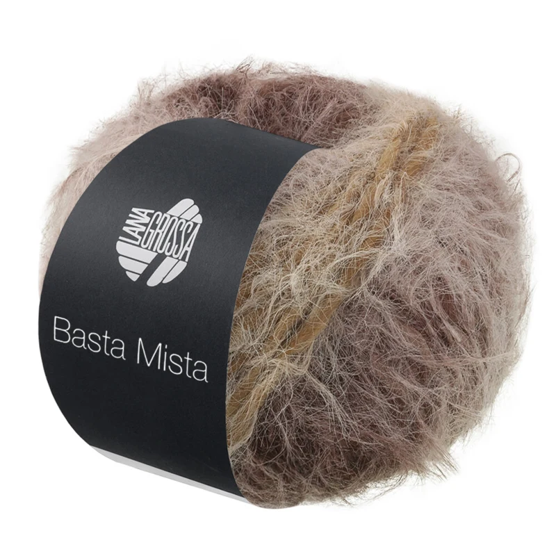 Lana Grossa Basta Mista 118 Taupe/harmaanruskea/mokka/harmaanbeige/vaalea beige