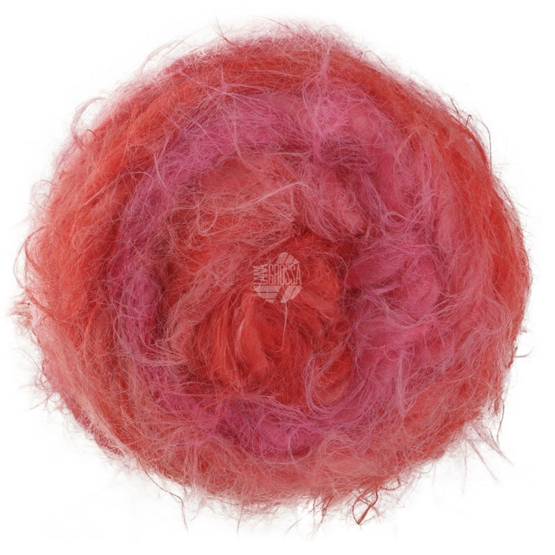 Lana Grossa Basta Mista 106 Vaaleanpunainen/Fuksia/Lohenpunainen/Koralli/Punainen