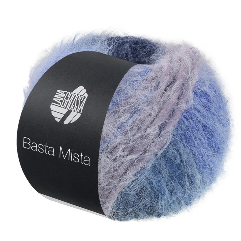 Lana Grossa Basta Mista 122 Yönsininen/kuninkaansininen/farkunsininen/harmaa/vaaleanharmaa
