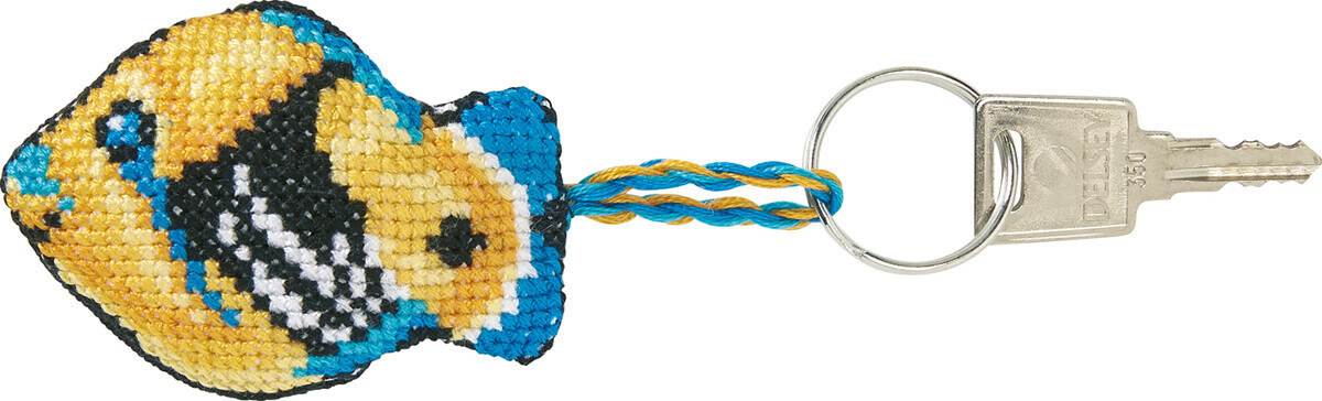 Kirjontasarja Picasso-kala 7 x 5 cm