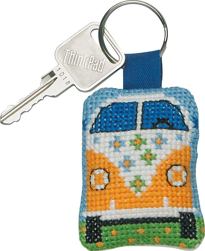 Kirjontapaketti Keltainen auto 5 x 6 cm