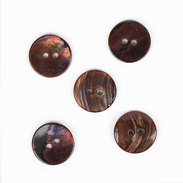 DROPS Arched (Brown), Nappi, 18 mm (nro 818)