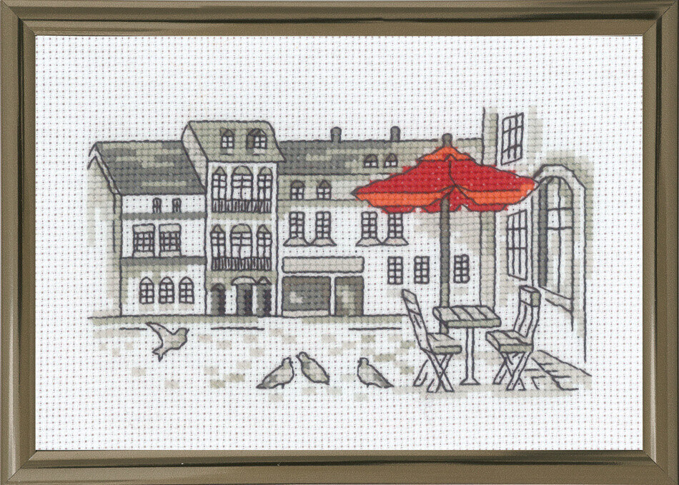 Kirjontapaketti Aurinkovarjo R5794 15x10 cm