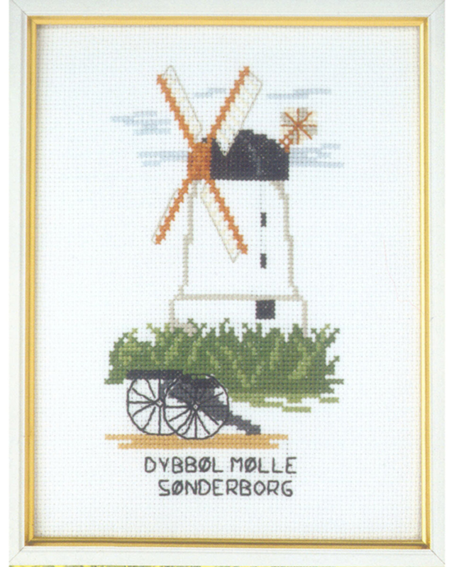 Kirjontasarja Dybbøl Mølle 15 x 20 cm 5611