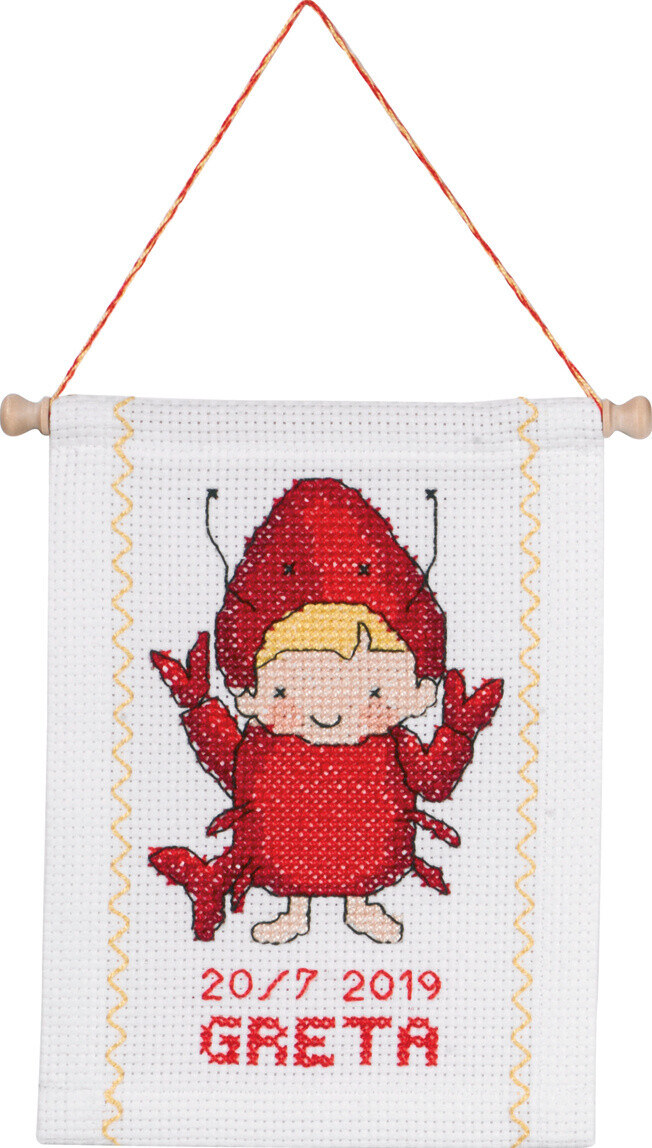 Kirjontapaketti Rapu B5129/18 18 x 25 cm