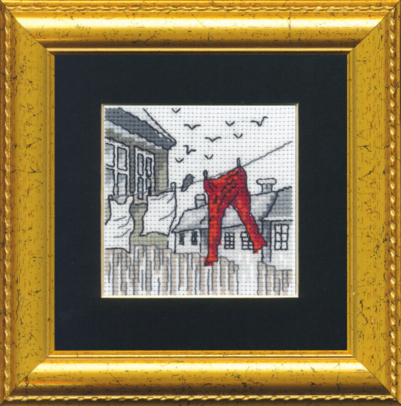 Kirjontapaketti Pyykki R5412/82PP 11 x 11 cm