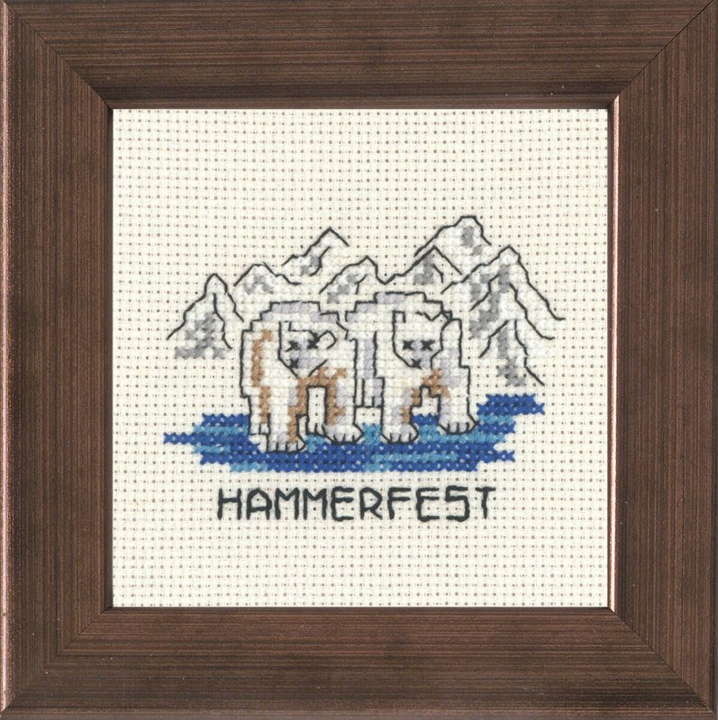 Kirjontapaketti Hammerfest 10 x 10 cm R5370