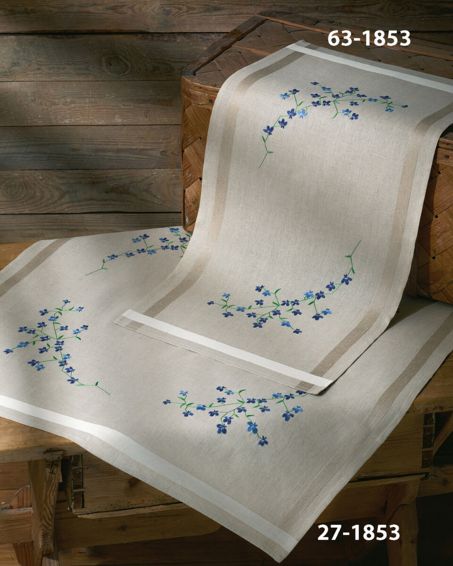 Kirjontapaketti Lobelia 80 x 80 cm