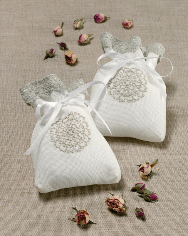 Kirjontapaketti Hajupussit Ympyrä 2 kpl 12 x 15 cm