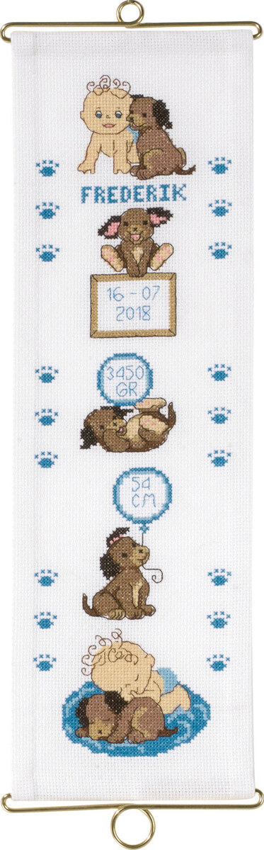 Kirjontapaketti Frederik m/5188/14 14 x 44 cm