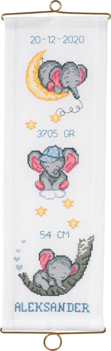 Kirjontapaketti Ristiäiset Aleksander m/5188/14 14 x 44