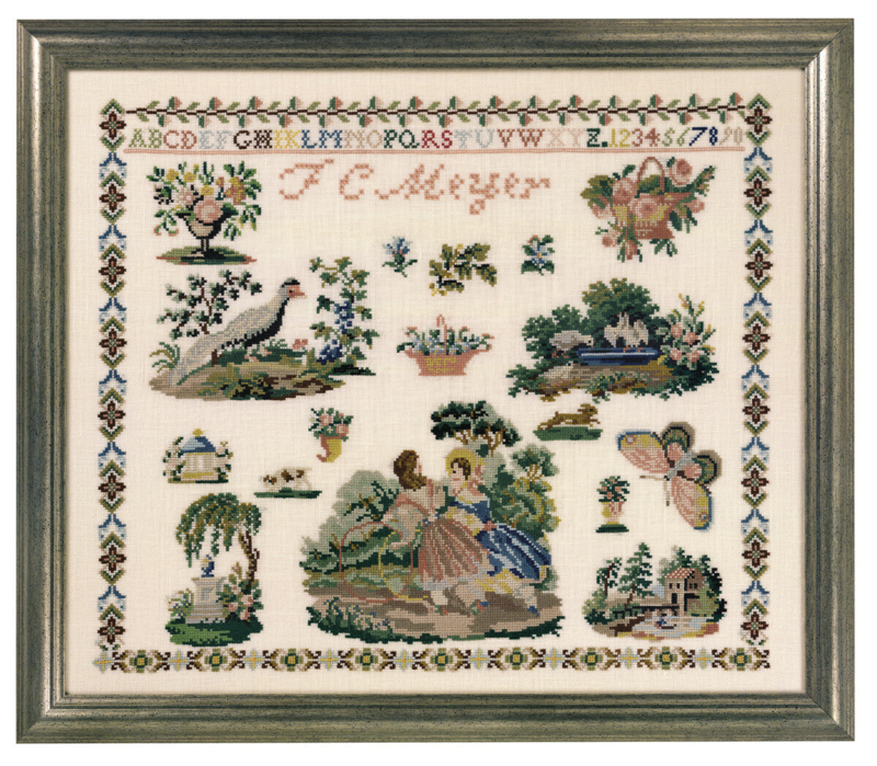 Kirjontasetti J. C. Meyer 46 x 39 cm R5337