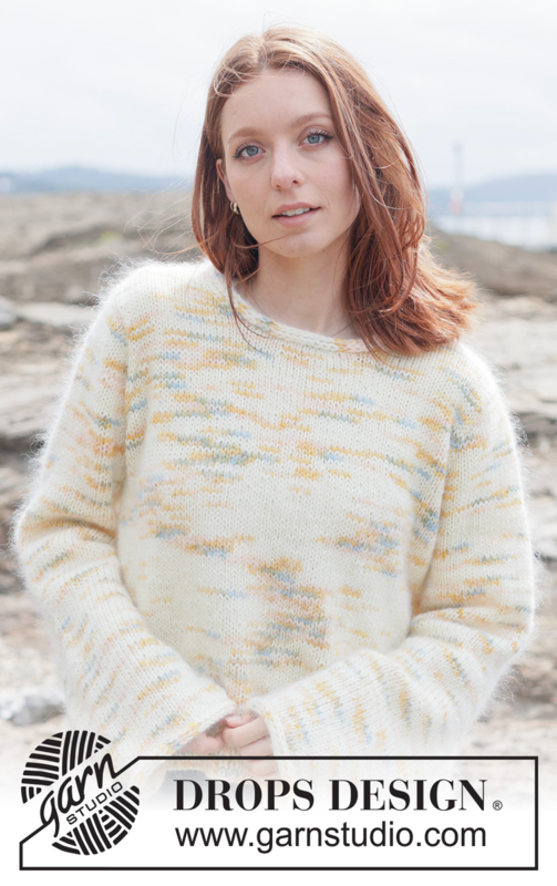 264-27 Painted Coastline Sweater by DROPS Design