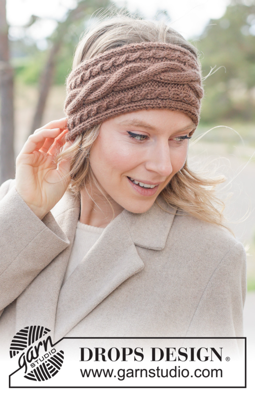 261-51 Toffee Twist Headband by DROPS Design