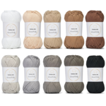 LindeHobby Cotton 8/8 – Natural Harmony, 10 kerää