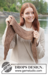 261-54 Walnut Whirl Shawl by DROPS Design