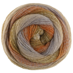 Lana Grossa Gomitolo Gala 4028 Hiekka/harmaanbeige/ruoste/oranssi/vihreänoranssi/khaki/ruokovihreä/vaalea beige