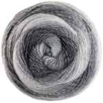 Lana Grossa Gomitolo Gala 4023 Vaalea-/keskiharmaa-/tummanharmaa