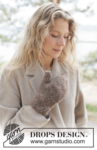 261-61 Frosted Bark Mittens by DROPS Design