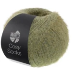 Lana Grossa Cosy Socks 12 Harmaanvihreä