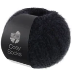 Lana Grossa Cosy Socks 18 Musta