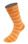 Lana Grossa Cosy Socks Soft Stripes 112 Vaaleanoranssi/mandariini/oranssi
