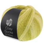 Lana Grossa Cosy Socks Soft Stripes 116 Limetti/pistaasi/vaalea oliivi