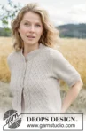 268-23 Crossing Sand Cardigan by DROPS Design