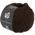 Lana Grossa Cool Merino 44 Tumma harmaanruskea