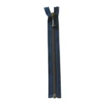 YKK Avattava Metallivetoketju 4 mm (25-65 cm) 560 Tummansininen, Antiikkimessinki