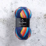 Svarta Fåret Sox Merino 4 ply 22 Siniset pyhimykset