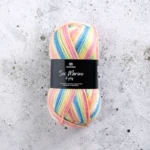 Svarta Fåret Sox Merino 4 ply 25 Hillitty sateenkaari