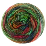 Lana Grossa Colorissimo 221 Jade/Oliivi/Viininpunainen/Ruoste/Punainen/Yönsininen/Tummansininen/Keltaisenvihreä