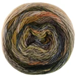 Lana Grossa Colorissimo 215 Oranssinruskea/Hopeanharmaa/Vaaleanharmaa/Vaalea beige/Siniharmaa/Teräksenharmaa/Sammalenvihreä/Metsänvihreä