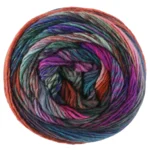 Lana Grossa Colorissimo 222 Farkunsininen/Munakoiso/Vaaleanpunainen/Oranssi/Lohenvärinen/Harmaa/Tummanharmaanvioletti/Harmaanvihreä/Tummanvihreä