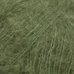 DROPS BRUSHED Alpaca Silk 32 Sammalenvihreä (Uni colour)