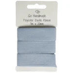 Go Handmade Kuminauha: 3 m x 20 mm, Harmaa/sininen