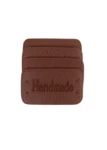 Go Handmade Handmade Label, 4 kpl: Ruskea