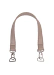 Go Handmade Laukun Kahva Rapulukolla ja D-renkaalla Beige/Hopea