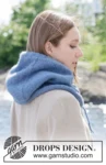 270-1 Blueberry Hood by DROPS Design
