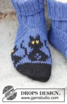 244-44 Bewitched Cat Socks by DROPS Design — 4