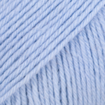 DROPS Fabel Uni Color 117 Vaaleansininen